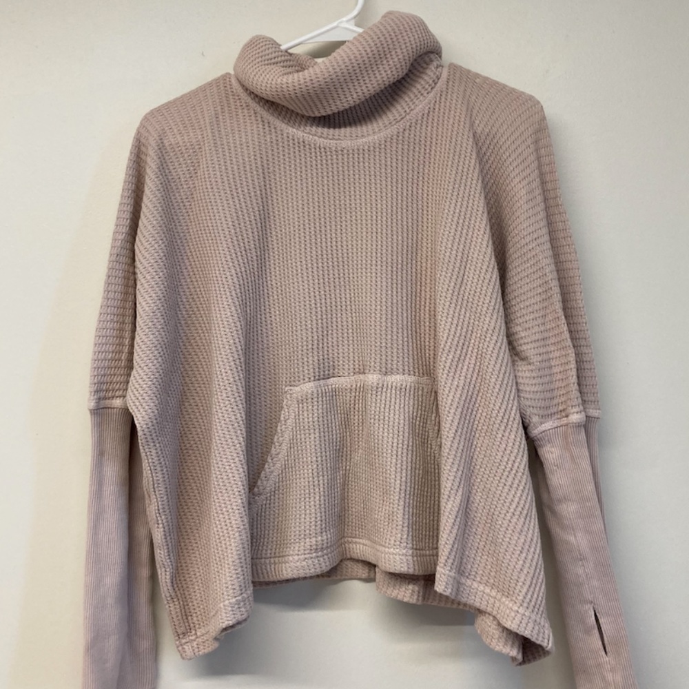 Free People One Tunnel Neck Thermal Sweater